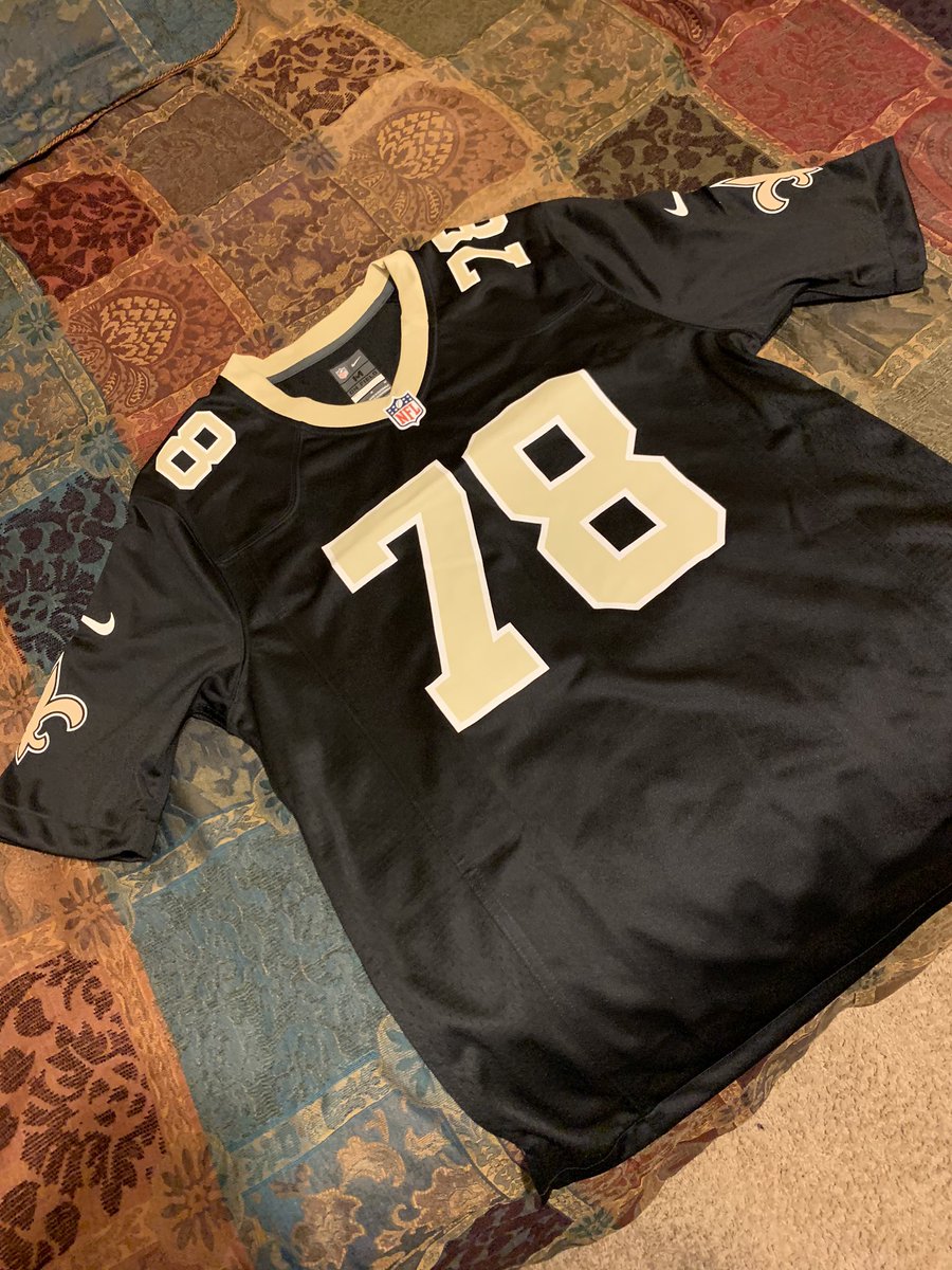 Finally got my @Erik_McCoy_73 jersey from Christmas. Can’t wait to represent you in the future seasons to come!⚜️

#WhoDat #GigEm #NFLAggies