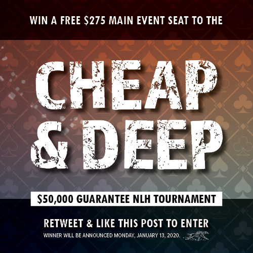 CanterburyCards's tweet image. *LAST CHANCE* Retweet/Like this post for your chance at a free $275 Main Event Seat for the Cheap &amp;amp; Deep Tournament happening from January 15-19! Winner announced Monday. ow.ly/jneg50xRpOM