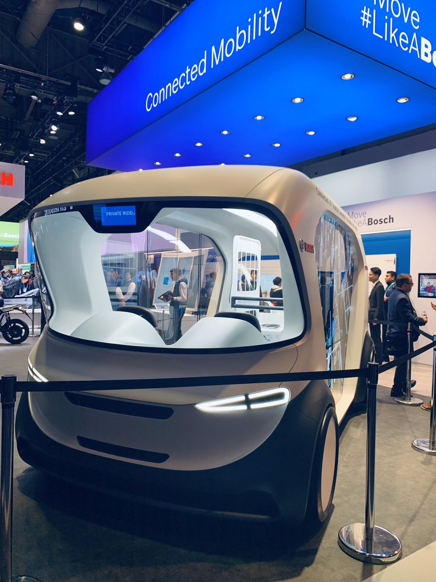 susanschramm's tweet photo. Seems like the first #AutonomousVehicles  we are going to experience will feel more like moving living rooms. Not super sleek but comfy...and definitely deserving of  a friendly nickname! #Innovation #CES2020  #peoplesideoftech https://t.co/prXOWt1zj8