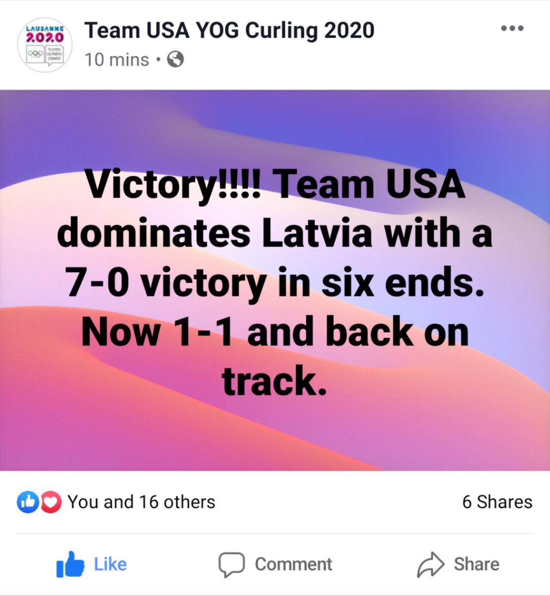 MayfieldCurling's tweet photo. πΆLast night took an L but tonight I bounce backπΆ
#Lausanne2020 #CLECurling https://t.co/sXZJ8eQHwp