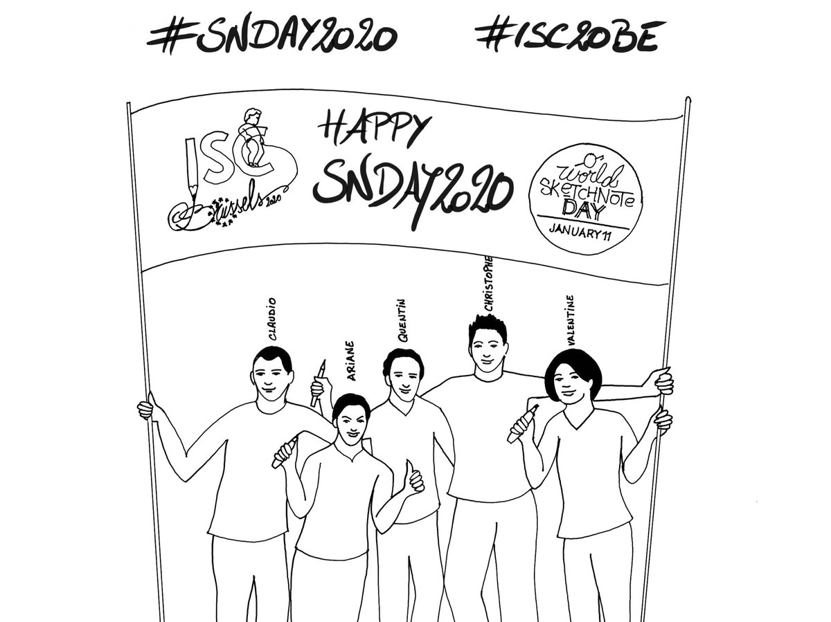 The #isc20be organising team wishes an happy #SNDay2020 to all sketchnoters!