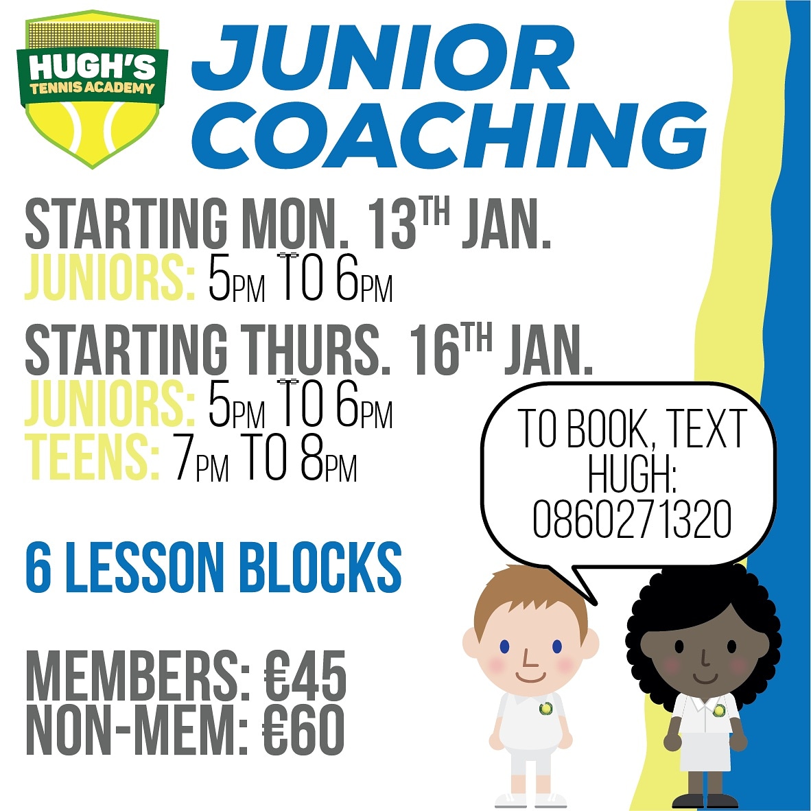 stannes_tennis's tweet photo. The next block of youth coaching is starting next week. If you want to get the kids active this is the way to do it, tennis has been shown to have huge developmental benefits in children, both physically and mentally.
Wrap them up warm! #youthlessons #tennisireland #youthtennis https://t.co/I0WG1pgahN