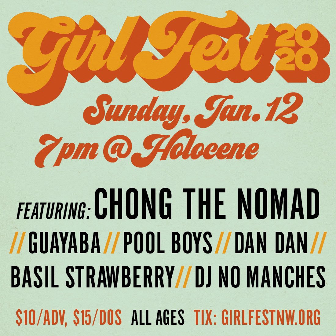 buildstrong's tweet photo. Tomorrow night at @holocene, @chongmakesmusic headlines @girlfestnw! https://t.co/87ITqwtUMk