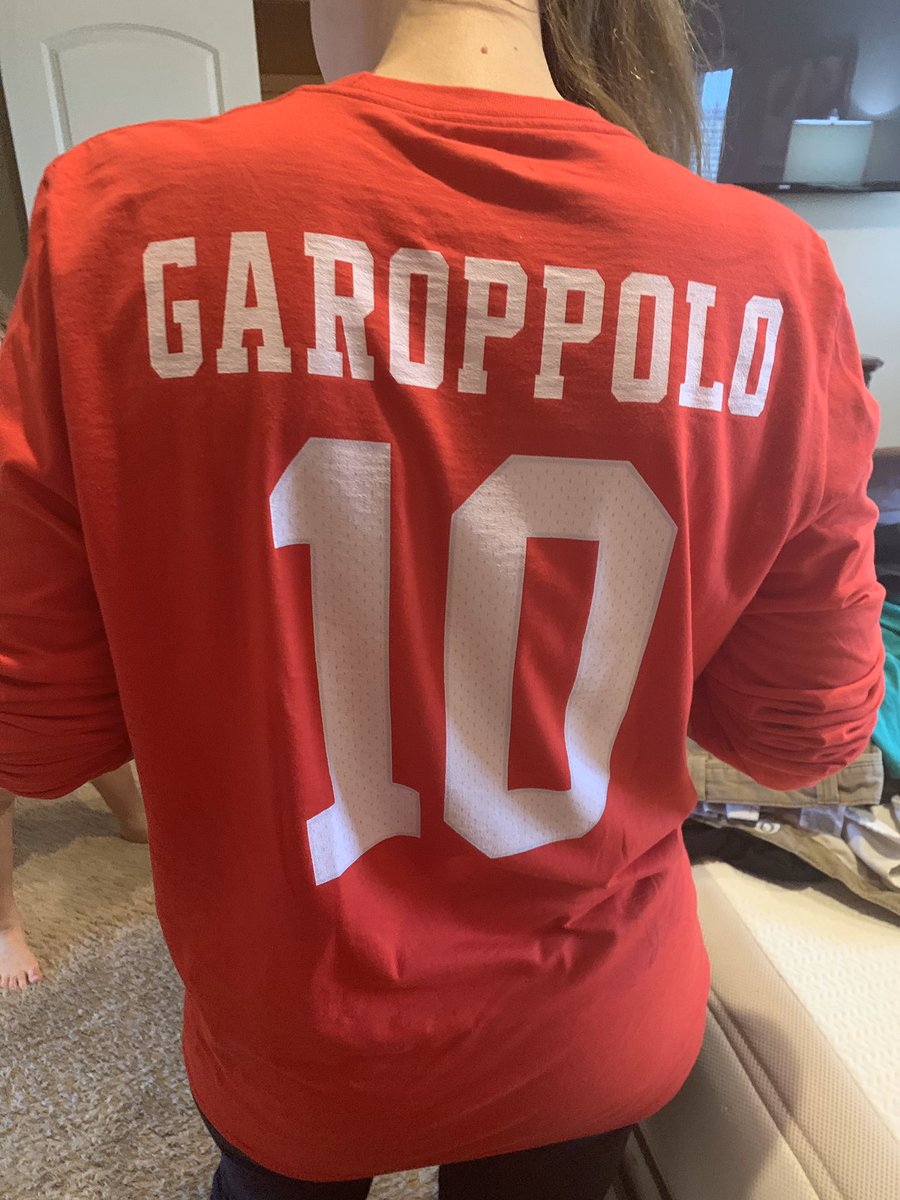 Thbest4's tweet photo. We’re playoff ready. Go niners @NickMullens @JimmyG_10 🏈🏈 https://t.co/k3U2RcrrJK