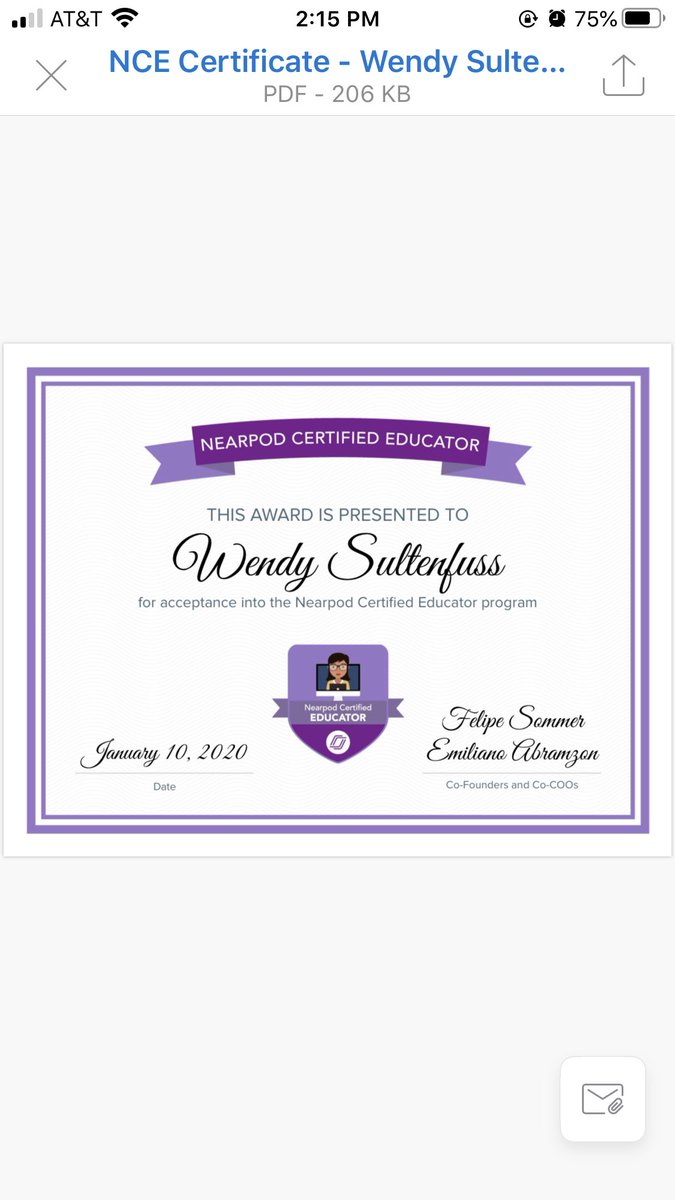 LMMSlearningcom's tweet photo. Nearpod Certified! https://t.co/725V4bpUGc