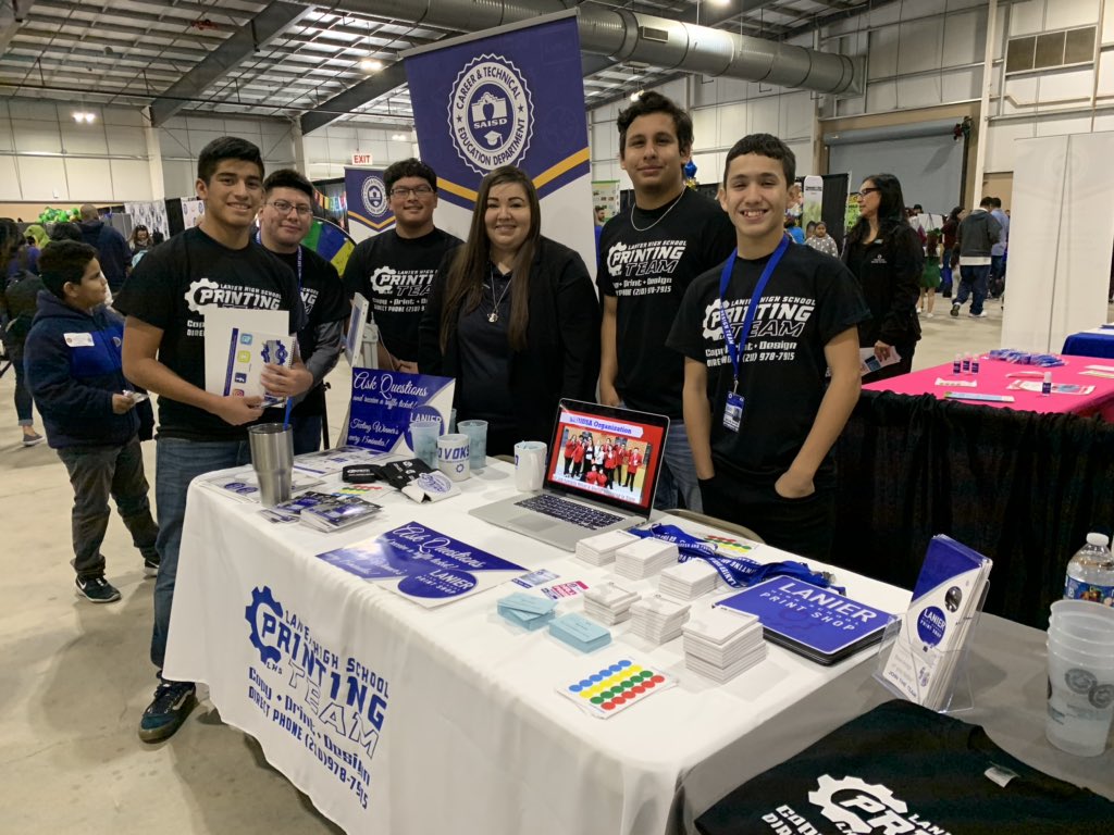 SAISDCTE's tweet photo. CTE programs of study representing @SAISD #ExperienceSAISD! Come see all we have to offer at our campuses! #WeareSAISDCTE @SAISDLanierEI @SAISDBurbankHS @SAISDEdisonHS #SamHoustonHS https://t.co/pZ5Sow3p8L