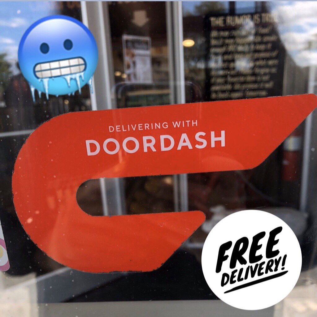 Nasty outside?? Weather Alerts! We have the solution. Free delivery all weekend when you place an order with DoorDash!