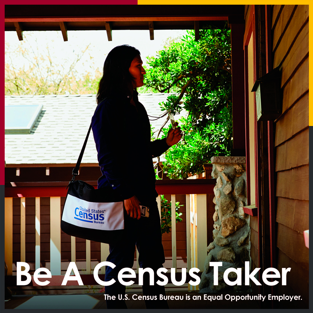 The US Census Bureau is hiring! Be a Census Taker & get paid to help your community. #2020CensusJobs are temporary, provide extra income and weekly pay, flexible hours and even your training is paid. Apply online at 2020census.gov/jobs. #ApplyToday #icountnm #completecountnm