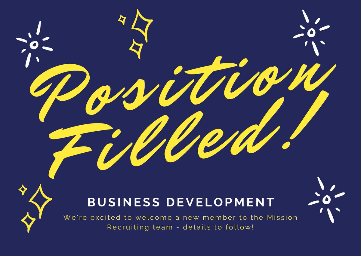 missionrecruits's tweet photo. We're always excited when we fill a position, especially when it's with us here at Mission Recruiting! A
#MissionReruiting #PositionFilled #GrowingFamily #BusinessDevelopment #SaturdayShoutout #SaturdaySpecial https://t.co/7C7DXZemji