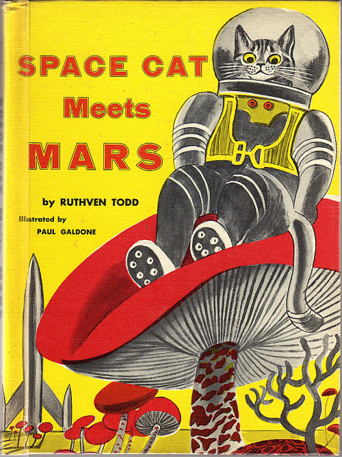 Let's dip way back into the 50s for the OG Space Cat, Ruthven Todd's four-book series, published 1952-58  #Caturday