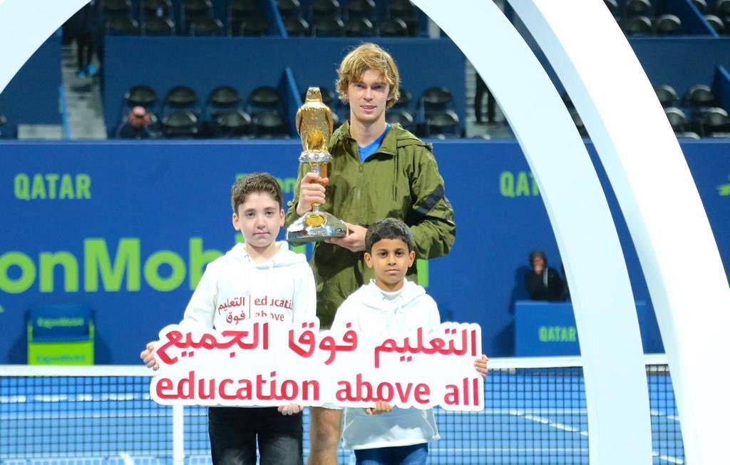 EAA_Foundation's tweet photo. During the #QatarExxonMobilOpen2020, @exxonmobil donated QR1.8 million to EAA & #RISEInternational school construction projects in Angola. Their third donation in two years to this important project! Support from our partners make our work possible. #SDG4 #EducationAccess https://t.co/u2uDbR6UXQ