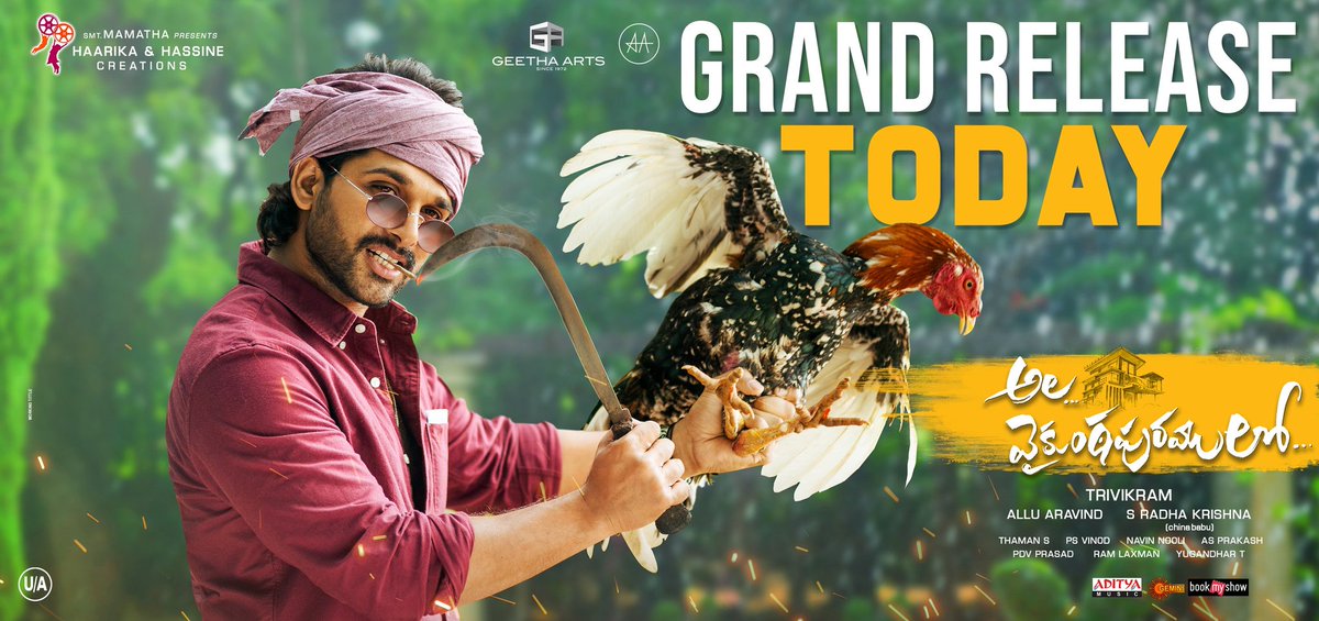 mr_yogesh16's tweet photo. Puli Vachindhi, Meka Sachindi 💥
@alluarjun
Today Celebrations 🔥🕺
#AVPLFestFromTomorrow
#AlaVaikunthapurramuloo https://t.co/OjY3bERX6F