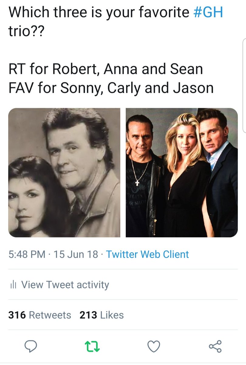 BH_Leah5375's tweet photo. When you are still #1 decades later...#GH #TeamScorpioDevaneDonely @tristanrogers @finolahughes https://t.co/u8iIVd8DaE