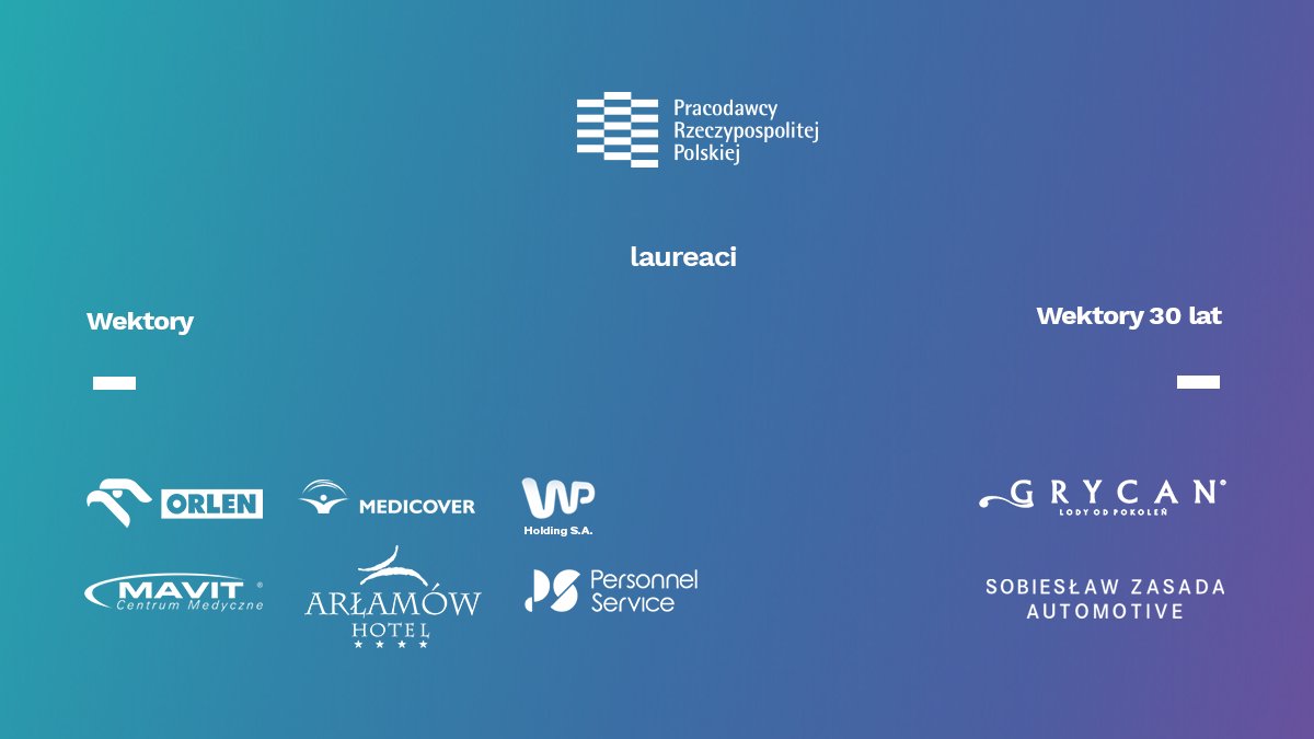 CreativeHarder's tweet photo. Twitter
Właśnie tak wyglądają laureci tegorocznych nagród Wektory 2019!
#Wektory2019 #Wektory #PracodawcyRP #Orlen #MAVIT #PersonnelService #HotelArłamów #Medicover #WirtualnaPolska #WP #Grycan #GrycanLodyOdPokolen #SobiesławZasada #creativeharder https://t.co/Ubn715Dyt8