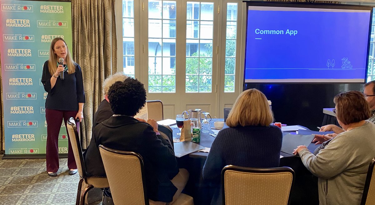 ReachHigher's tweet photo. @ewwaldo @CommonApp @Collegewise @ASCAtweets @AcceptGroup @discoveryhsf @ArunWise @LSU .@MLL_CommonApp, on our Access &amp; Equity team @CommonApp, talks about the Common App and all of the free resources and tools available to support educators and students through the college application process. https://t.co/BnjNodaIjR