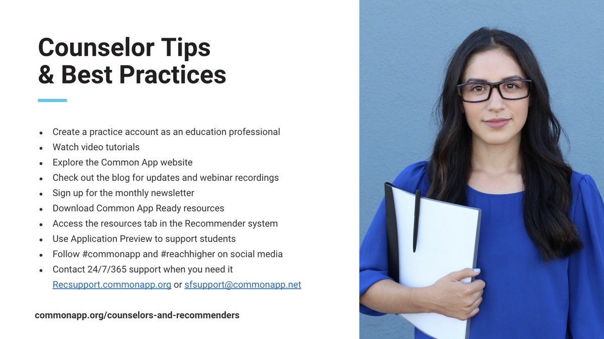 ReachHigher's tweet photo. Here are helpful resources for school counselors working on the @CommonApp with their students:

🔸https://t.co/U5aauj7m1o 
🔸https://t.co/lxxdPWJZxX 
🔸https://t.co/hrs13HNU9y https://t.co/rYkPSWm8yD