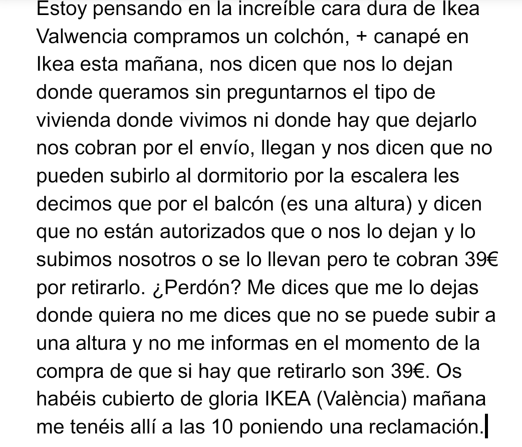 mgomezj40's tweet photo. @IKEASpain Que cara más dura tenéis. https://t.co/XBH9otwEHb