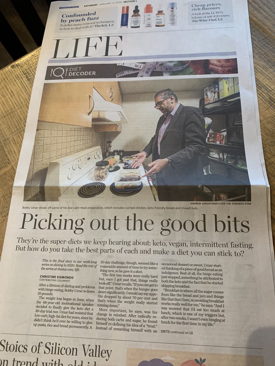 raehanbobby's tweet photo. LOOK MA, I’M IN THE PAPER‼️🤗
The @TorontoStarLife section featured my #weightloss journey, capturing how I’ve used #Keto, #IntermittentFasting, 30-day challenges, Mindset, and Sustainability to #FitInMyLife and lose 35 lbs.
LINK: https://t.co/j2VgFrD5BM @TorontoStar #fitness https://t.co/LplwW7mC9T