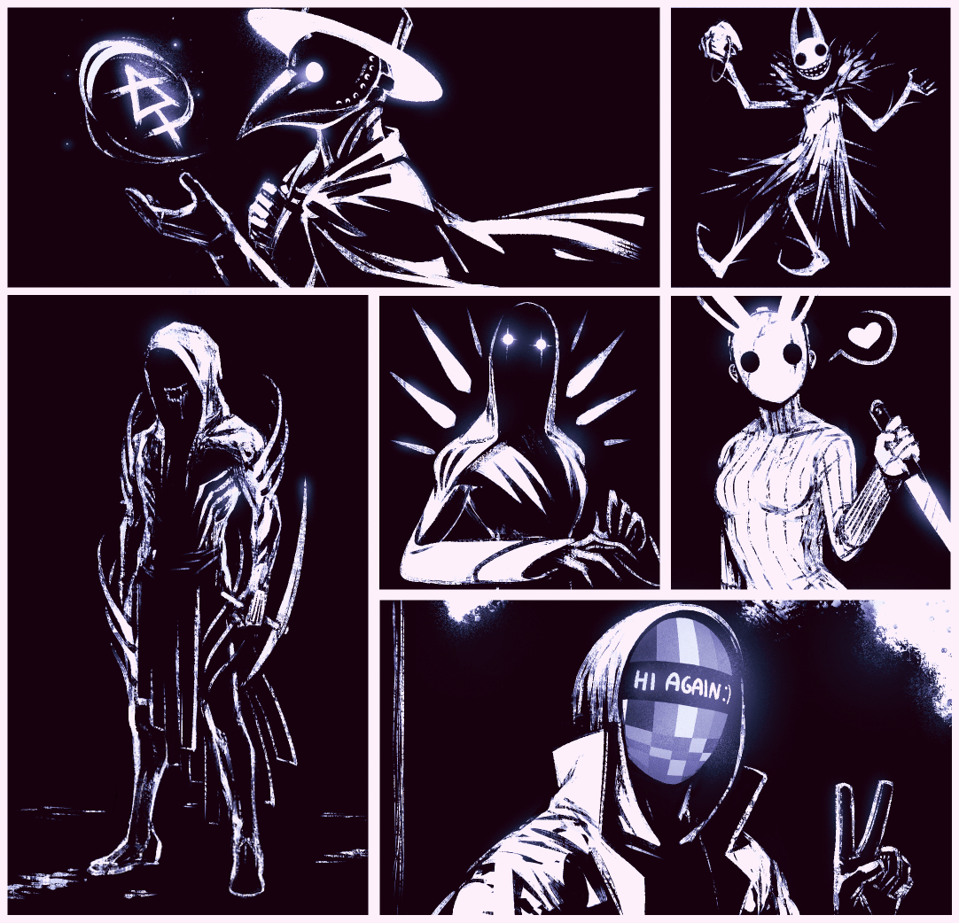 a bunch of bite-sized sketches because hoohoho boy am I art blocked 