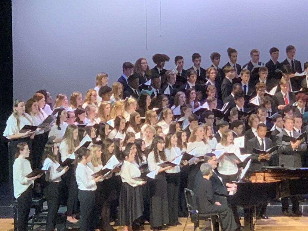 SBRHSMusic's tweet photo. Last up in concert #1 is the 2020 SEMMEA Senior District Mixed Choir with SBRHS’s Kiri Setzer in the choir! #205singersonthestage https://t.co/G80NVpT2ly