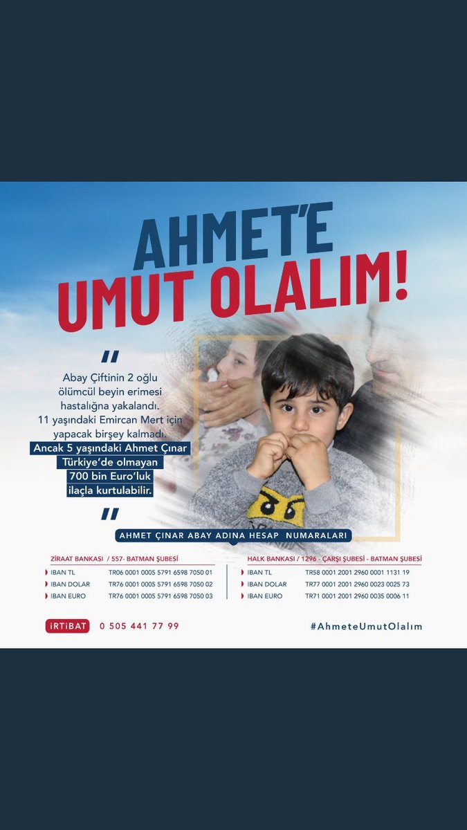 #ahmeteumutolalalım 
Arkadaşlar bu görseli elden ele yayalım.Çocuklar için mücadele edelim.Ha gayret belki hayırsever birisine ulaşır bu görsel...!!!
Elimizden geldiğince yayalım