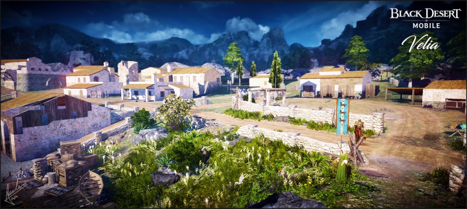 Who knew Velia could look so beautiful? 
🏞️⛰️🎑#screenshotsaturday #blackdesertmobile 

Titles: ‘Pleasant Velia’, ‘Umbra’, and ‘Feels Like Home’
Photographer: MrPepe