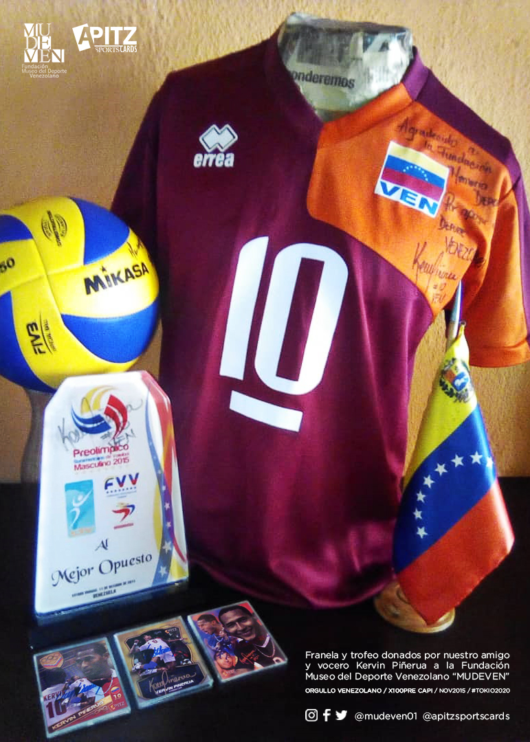 ApitzCards's tweet photo. Franela y balón donados por nuestro amigo y vocero @kervinvzla a la Fundación Museo del Deporte Vnezolano "MUDEVEN". NOV2015 #PreolimpicoMasculino #Tokio2020 #X100preCapi #KervinVzla @elhectormena #ApitzCards https://t.co/gS6lvDeicQ