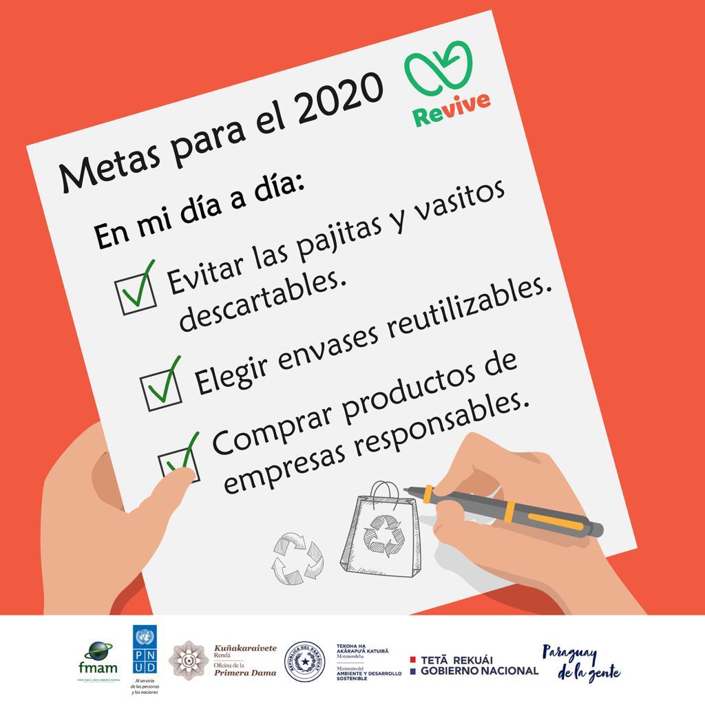 silvana_abdo's tweet photo. Nuestra Campaña #Revive continúa en este 2020, unamos nuestra energía para revivir al Paraguay! Te contamos nuestras metas para este año, sumate!
@mambiente_py @PNUDPARAGUAY
#RevivePy https://t.co/kB4NOaWmvl