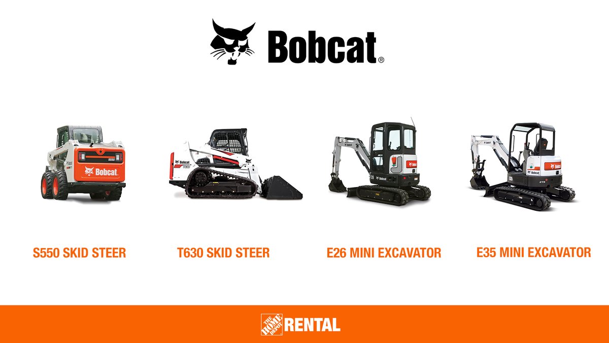 The Home Depot Rental On Twitter We Provide Machines That Are Built To Last That S Why We Carry A Line Of Bobcatcompany Equipment Take A Look At What S Available For Rent Https T Co Ctfohw6ld0