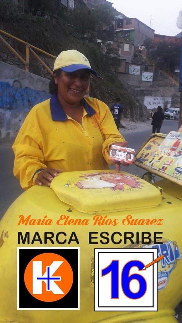 MariaelenaK16's tweet photo. ¡Recorriendo SOL NACIENTE Independencia, con FUERZA POPULAR!
Todos a VOTAR por MARIA ELENA RIOS SUAREZ 
Madre Empoderada de los cerros de Independencia, por su labor social.
Marca K  Escribe 16.
Rumbo al Congreso 2020
¡Por la vida y la Familia, Juntos comencemos de nuevo! https://t.co/ZyMt8hfV8Y