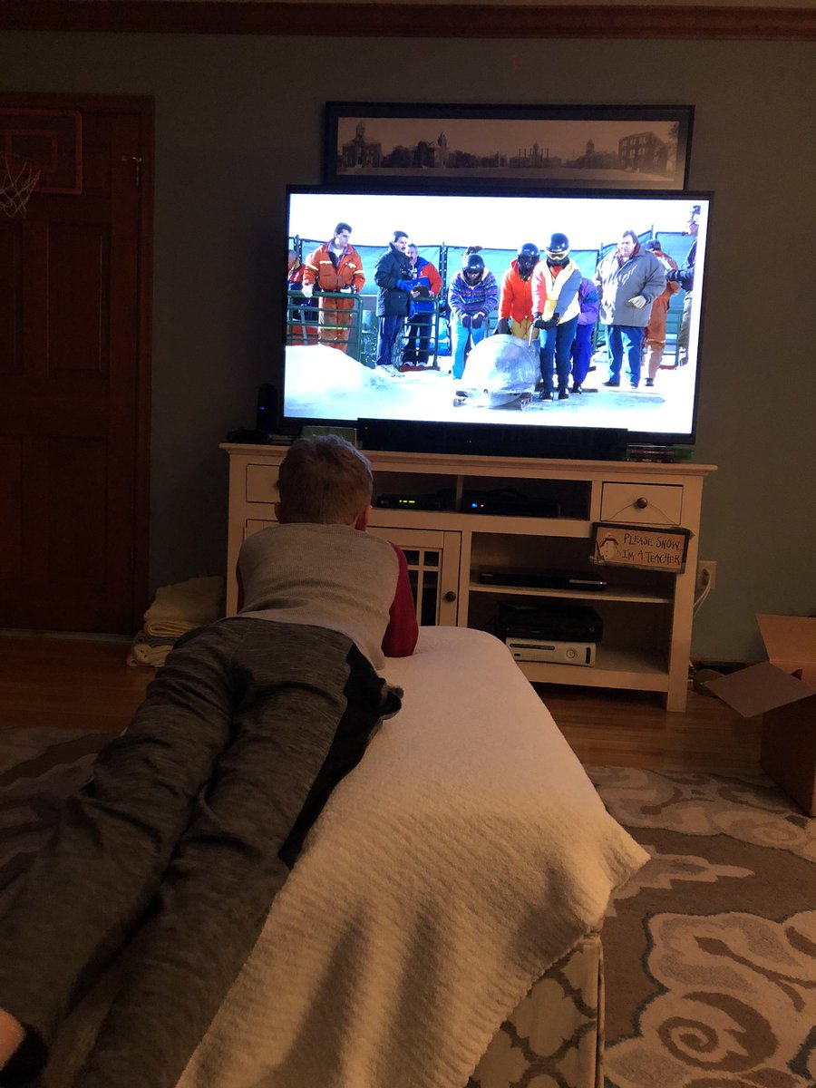 wrussellhippe's tweet image. In the middle of a snow storm what better to watch than Cool Runnings! @disney @disneyplus #moweather