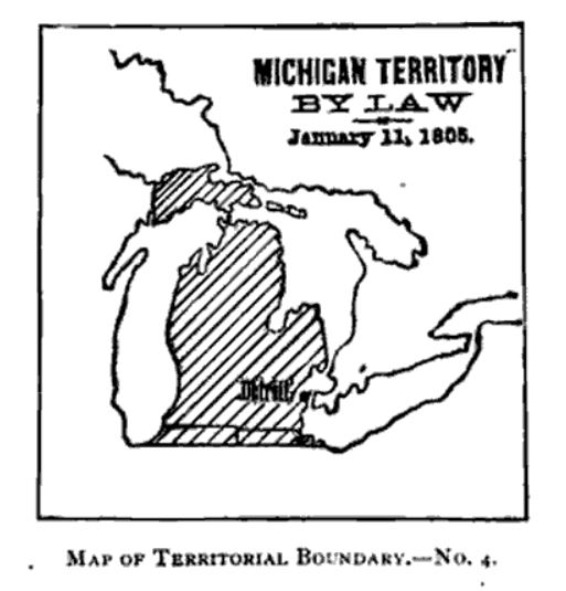 MichiganHist's tweet photo. President Jefferson signed a law that created Michigan territory on January 11th 1805. The territory wouldn't be formally established until June 30th https://t.co/xMk84PYpGm