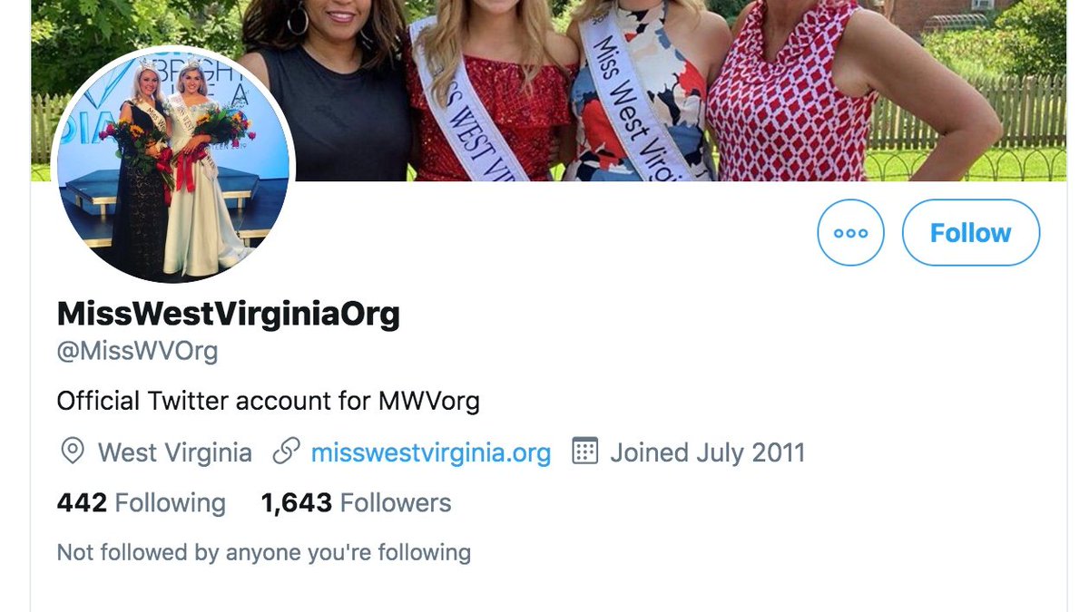 So, the official website for Miss West Virginia (Miss America) as listed on Wikipedia is down. https://www.misswestvirginia.net/ And, an *alternate* website URL listed on the org's official Twitter profile is also down. http://www.misswestvirginia.org/ What are the odds?Another ghosted trail.