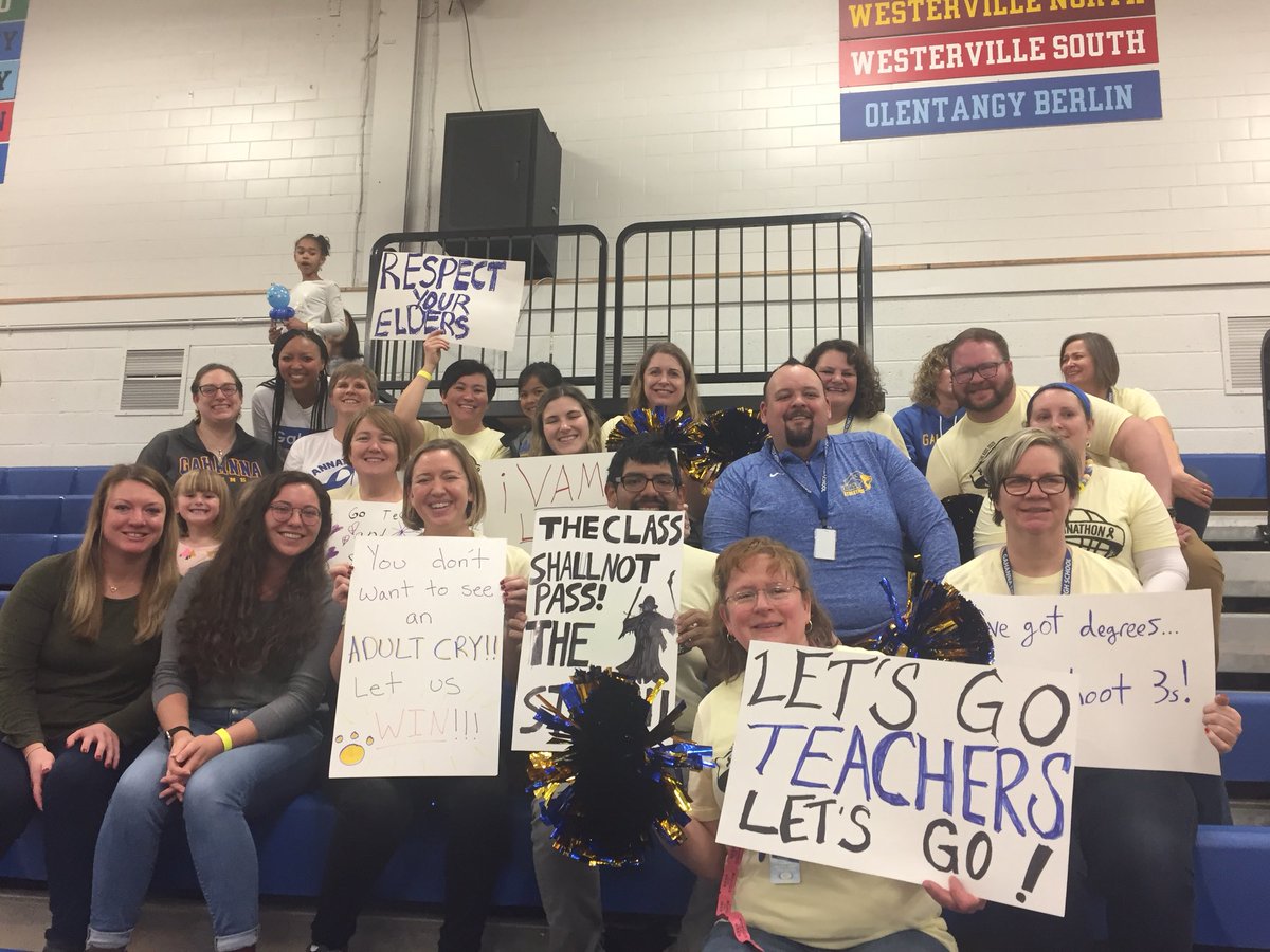 TeachingFully's tweet photo. But look at that pep squad! https://t.co/MvFxL2X7NR