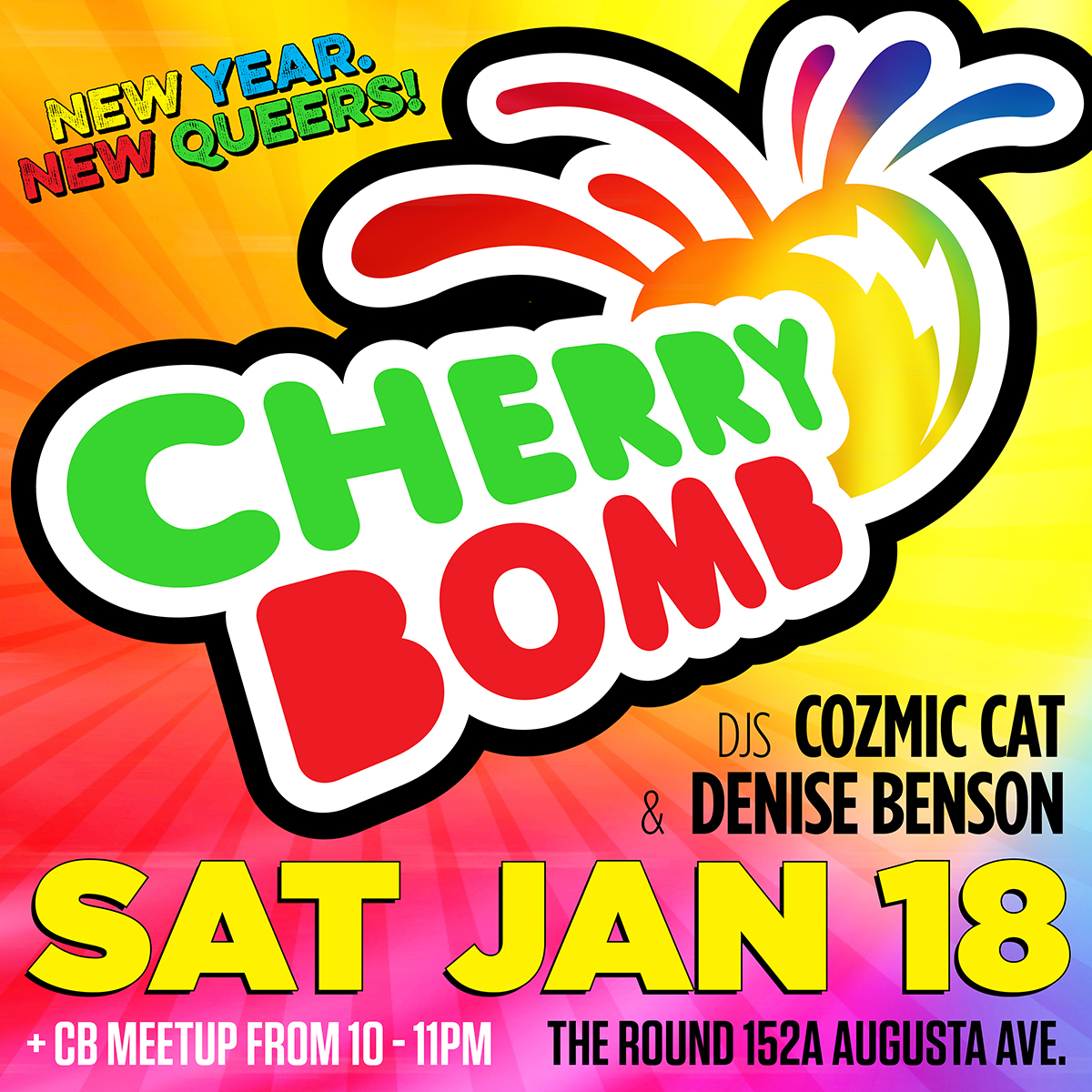 CherryBombTDOT's tweet photo. Next Saturday: Dance, Sweat &amp; Cruise your way into 2020 with a few hundred of your friends, chosen fam &amp; future lovers! This first CHERRY BOMB of the year features the debut of our hosted CB Meetup. Come early to socialize then hit the dancefloor as it heats up! #LGBTQ #Toronto https://t.co/DEGQc8e5GC
