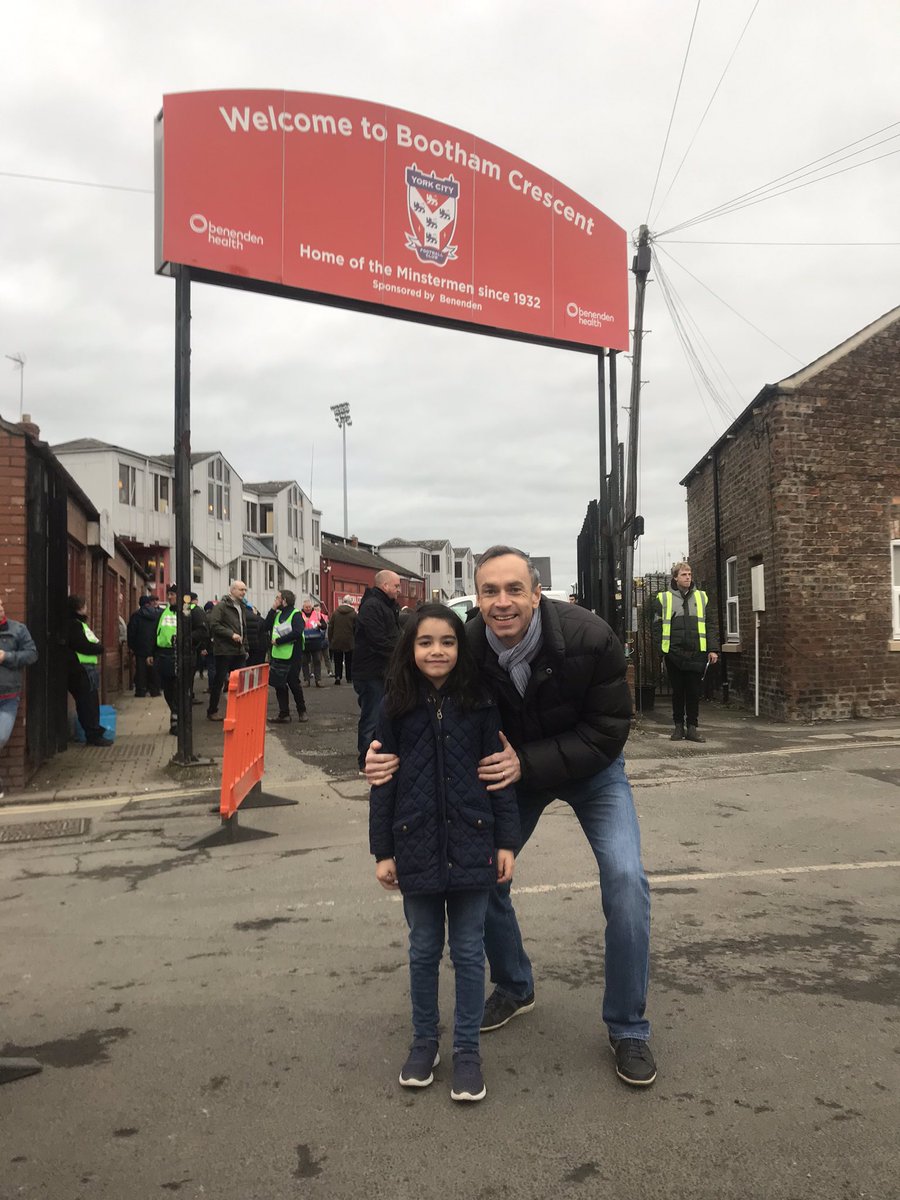 RacingChimp's tweet photo. Magical place Bootham Crescent.
4th generation visiting today.
Great friends, family, football club.
#YCFC #Revolution https://t.co/3bn35Uq8vb
