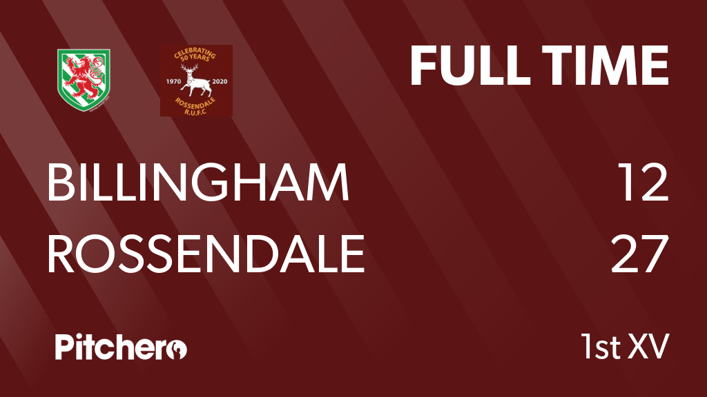 RossendaleRugby's tweet photo. FULL TIME: Billingham 12 - 27 Rossendale
#BILROS #Pitchero
https://t.co/lXAkZvClvv https://t.co/iDOx1dTGrl