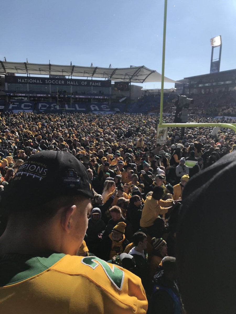 CoachKittell's tweet photo. This is why you come to NDSU #Championships let’s go #BI20N #21BISON https://t.co/xhwN1p21F2