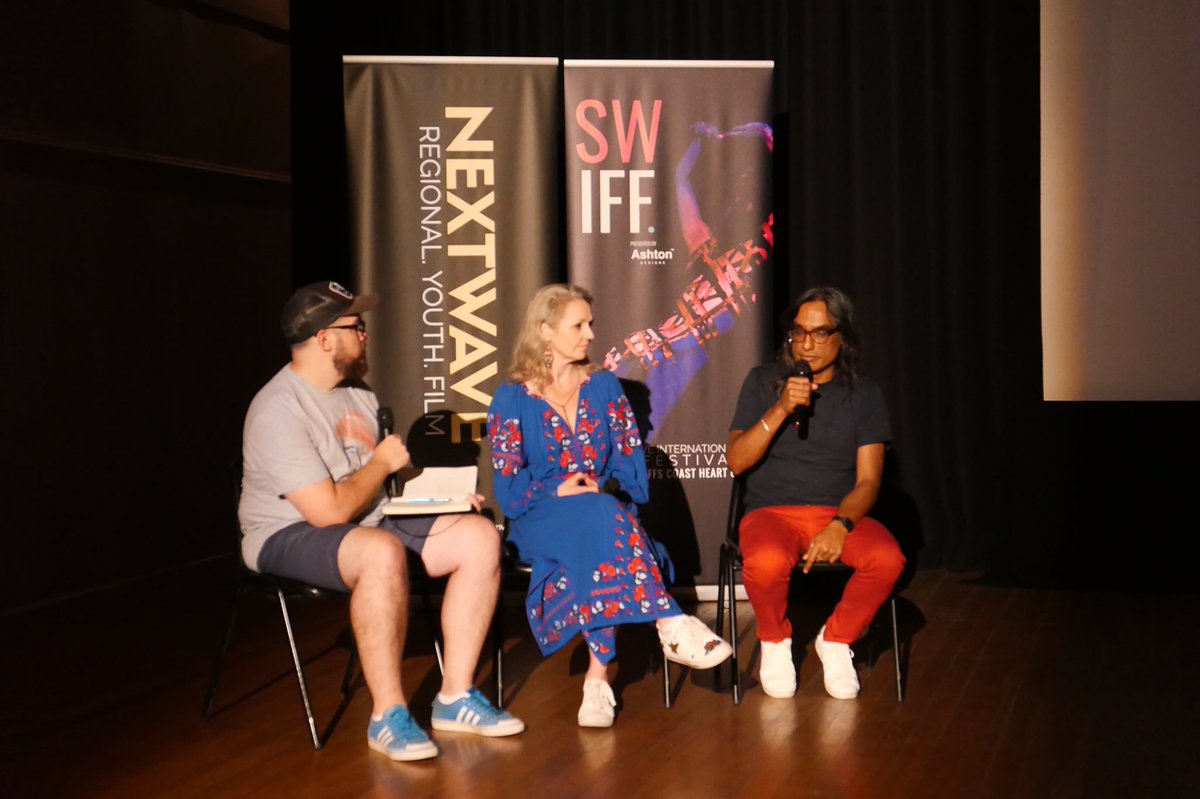 <a href="/SlamMovie/">Slam - an Australian feature film</a> Q&amp;A with Actress Rachael Blake, Writer/Director <a href="/parthosengupta/">Partho Sengupta</a> conducted by <a href="/screenwaveaus/">Screenwave Australia</a> Co-Director Dave Horsley at Bellingen Memorial Hall last night. #slammovie #SWIFF2020