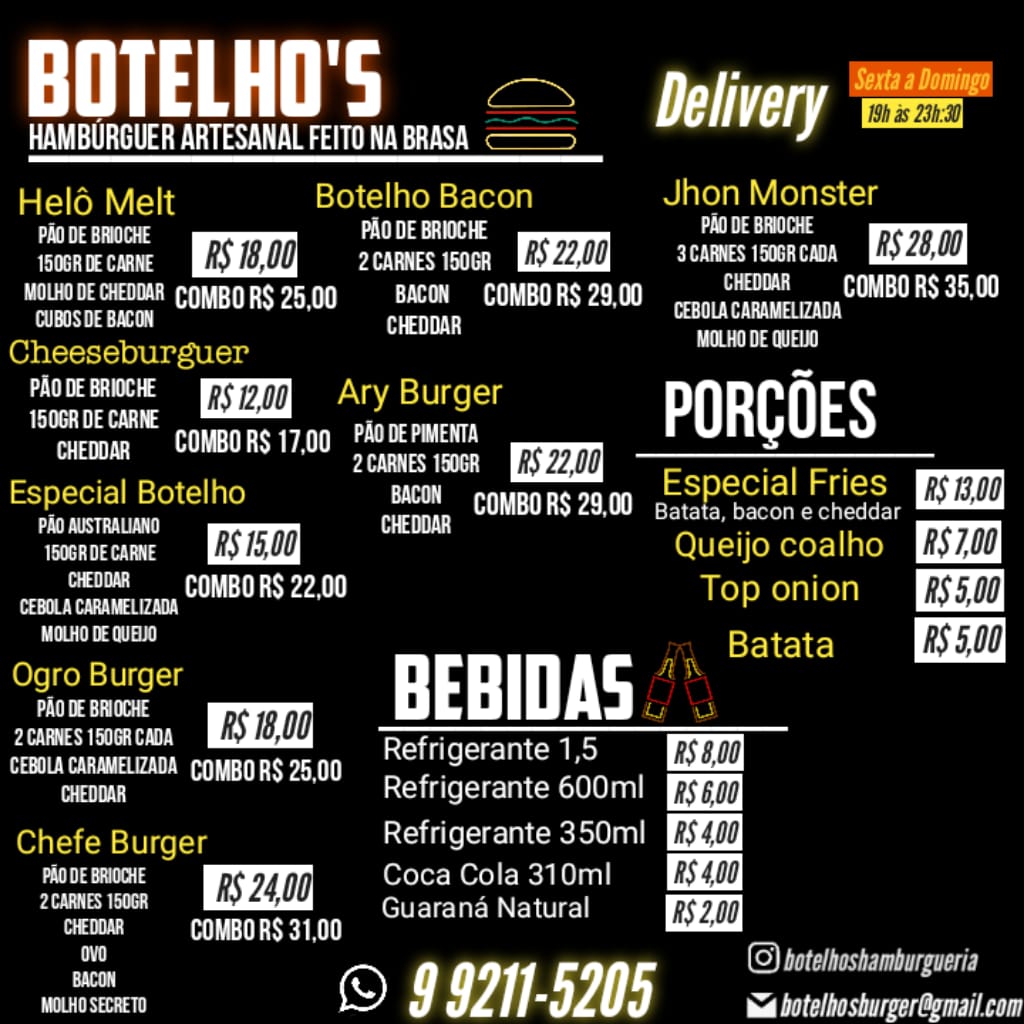 BurgerBotelhos's tweet photo. Faça o seu pedido 🔥 https://t.co/ZvThih3oY1