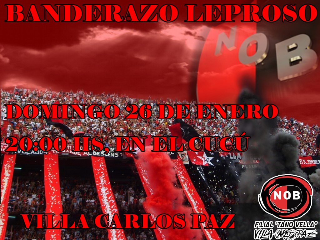 CANOBfiliales's tweet photo. 🚩🏴BANDERAZO LEPROSO🚩🏴

📍Reloj cucú, Villa Carlos Paz

Domingo 26 de enero - 20hs https://t.co/WbjvHXJlWr