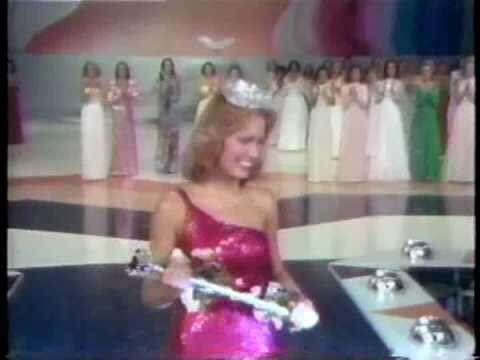 This is the crowning ceremony of Miss America 1977 Dorothy Benham.The images look quite different in terms of coloring and photographic style for the late-1970’s.Something feels off in Patsy’s photo, mismatched, forced, out of place.