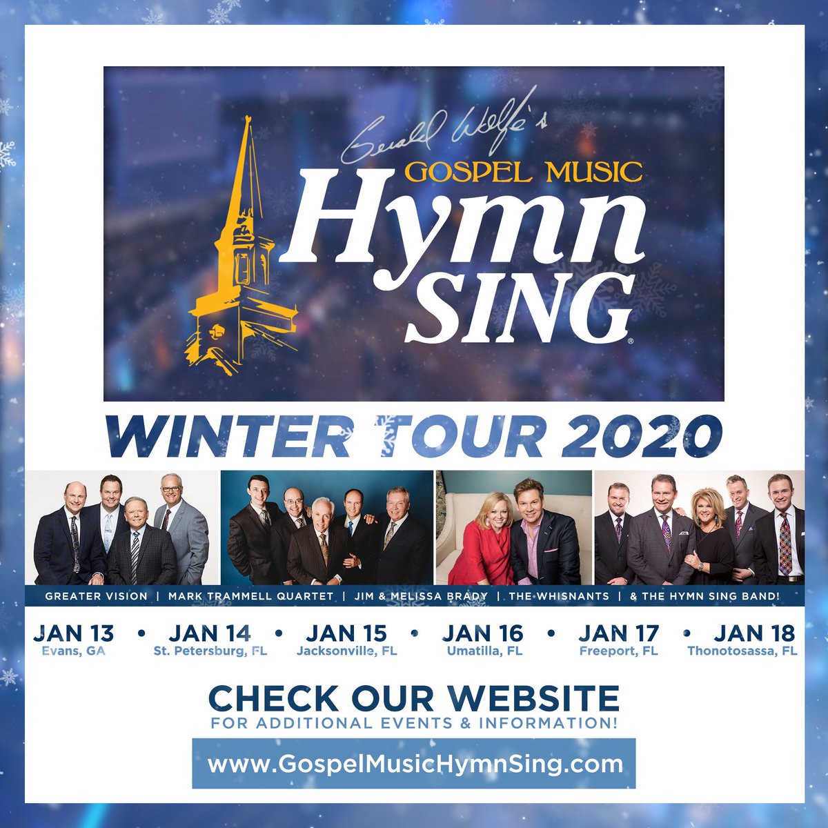 Hymn Sing (@gmhymnsing) on Twitter photo We hope you can join us in one of six cities this coming week! #WinterTour <a href="/geraldwolfe1/">Gerald Wolfe</a> <a href="/greatervision/">Greater Vision</a> @TheWhisnants <a href="/MarkTrammellMin/">MarkTrammellQuartet</a> <a href="/JimDBrady/">Jim Brady</a> <a href="/Melissa__Brady/">Melissa Brady</a> <a href="/TreyIvey89/">Trey Ivey</a> We hope you can join us in one of six cities this coming week! #WinterTour <a href="/geraldwolfe1/">Gerald Wolfe</a> <a href="/greatervision/">Greater Vision</a> @TheWhisnants <a href="/MarkTrammellMin/">MarkTrammellQuartet</a> <a href="/JimDBrady/">Jim Brady</a> <a href="/Melissa__Brady/">Melissa Brady</a> <a href="/TreyIvey89/">Trey Ivey</a>