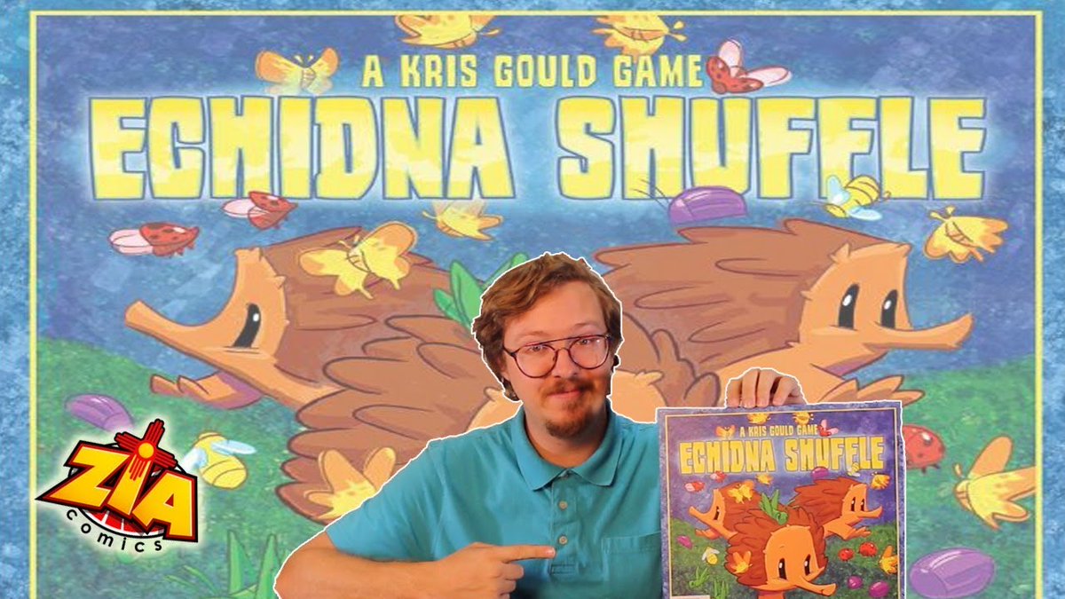 Danny from ZiaComics.com teaches us how to play the dice rolling/pick up and deliver game Echidna Shuffle by Wattsalpoag Games. This is a game for up to 2-6  players ages 6+ and should take 10-20 minutes for a complete game. 

youtu.be/QCUlI9Wk8yk