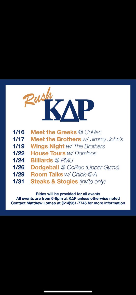 Spring Recruitment. Rush KDR! DM for any questions! We hope to see you!