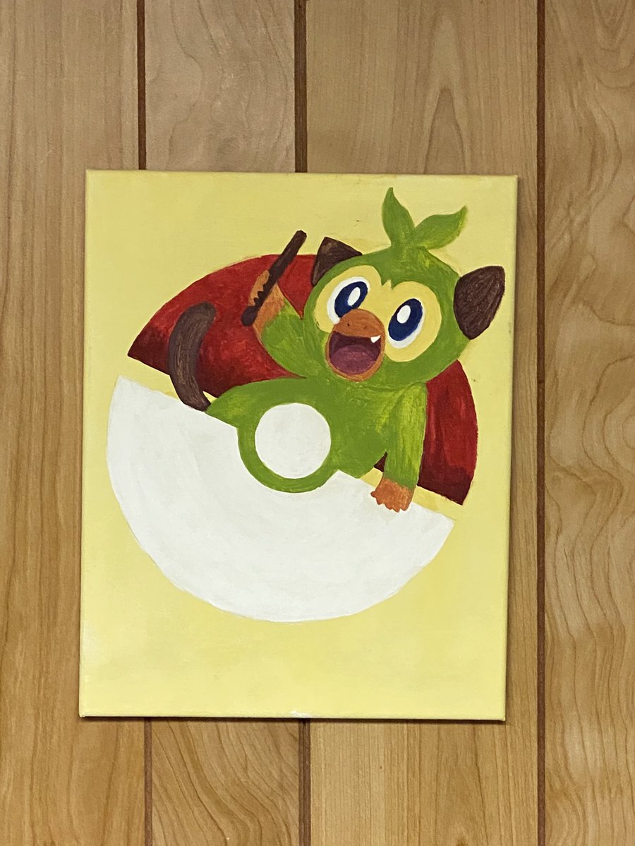 ViddysScribbles's tweet photo. Probably one of if not my best painting. Really enjoyed making it and am very excited for the #PokemonSwordandShield DLC https://t.co/6rnZKBlsfc