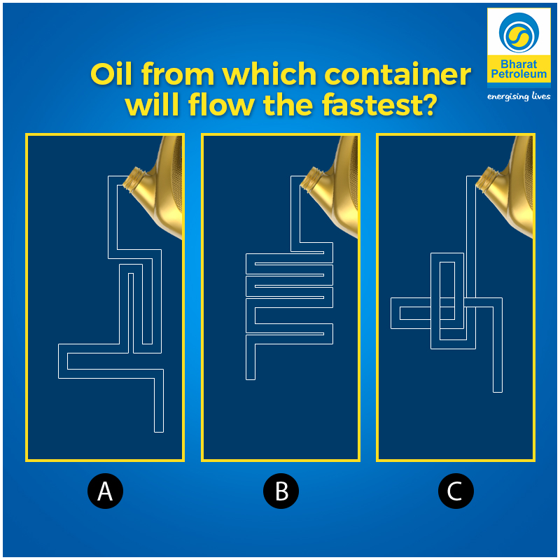 BPCLimited's tweet image. Think carefully about the right option. 

The correct answer could get you an exciting prize!

#Puzzle #contestalert #BharatPetroleum #EnergisingLives