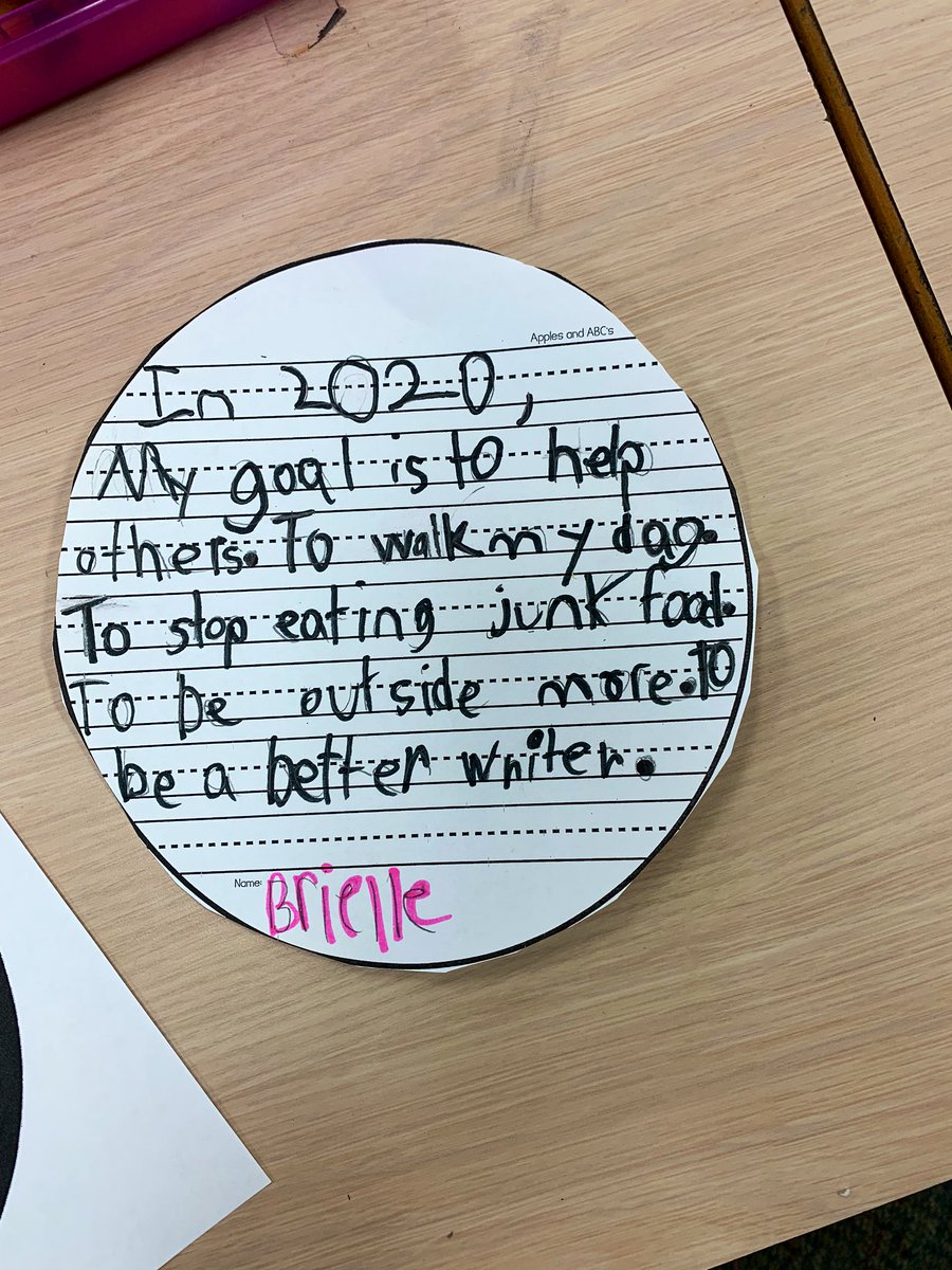 SOEFirstGrade's tweet photo. It’s a new year and we’ve got some new goals! https://t.co/UkZSuNLQ92