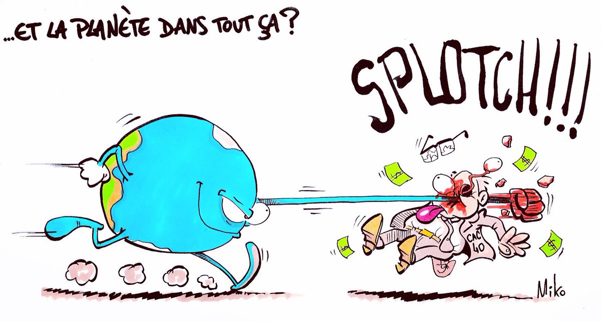 mikodessinateur's tweet photo. Comme une #furieuse #envie de dessiner la #Terre savatant les #ordures la detruisant pour du #pognon et de la #gloriole malaisante. #miko #dessin #australie #amazonie #genocide #cac40 #profits https://t.co/bfSngnreuQ
