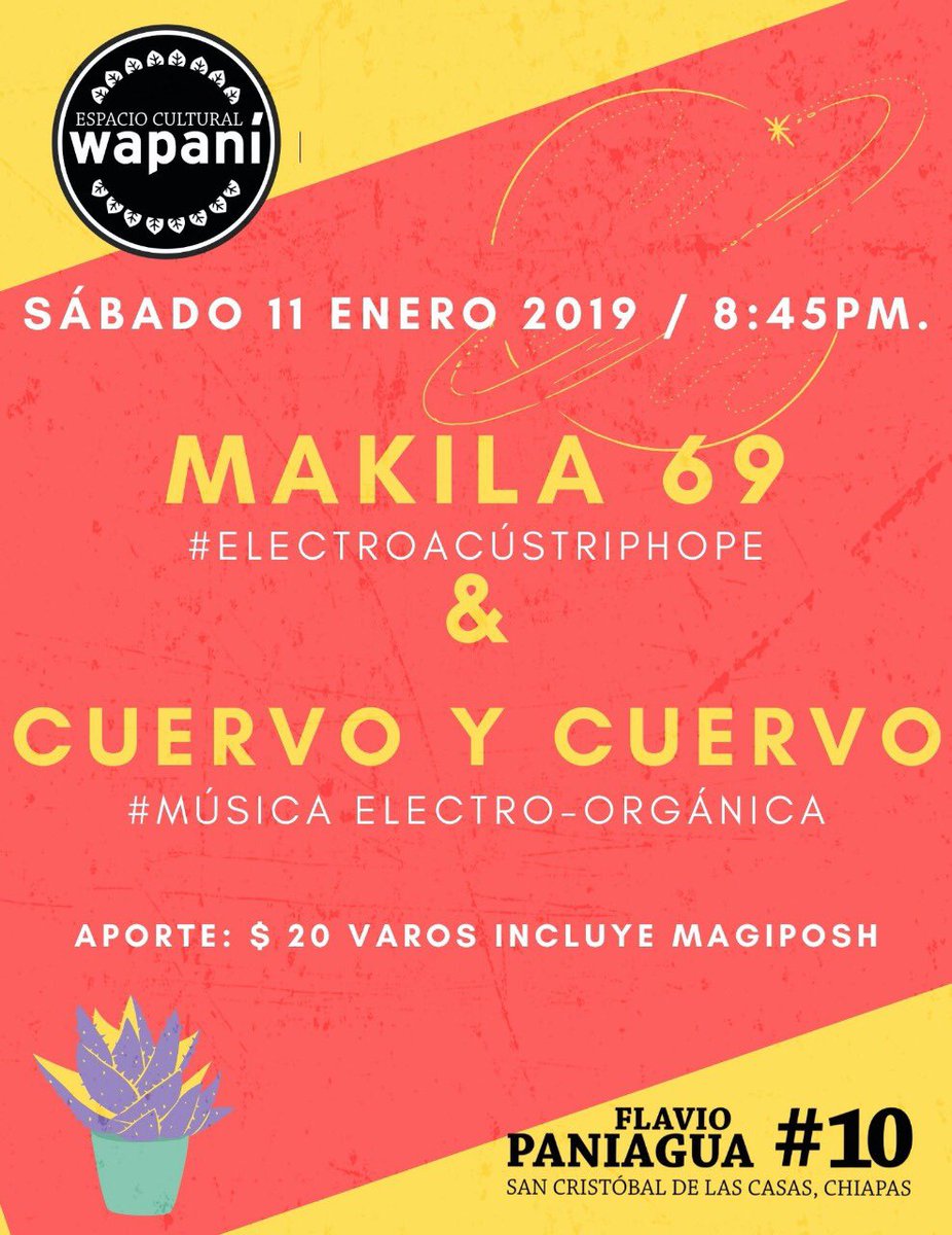 Compas, hoy Makila 69 en Wapani compartiendo nuestra música!! Sancris
